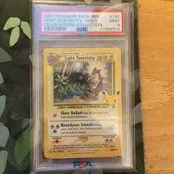 Light Toxtricity SWSH137 PSA 9 Promo Celebrations Pokemon Cards ready to ship! - Image 1