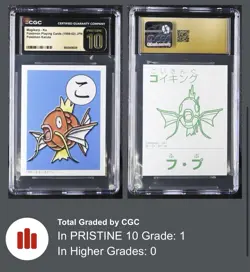 Pokemon Karuta 1999 Magikarp 1st Ed Neo Era Set CGC Pristine 10 POP 1 RARE CARD - Image 2