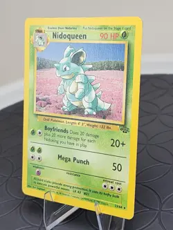 Nidoqueen Pokemon Card 23/64 Jungle Holo Rare Trading Card Game NEAR MINT - Image 2