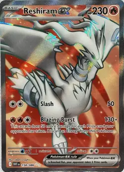 Pokemon TCG Reshiram EX Full Art Ultra Rare White Flare Card 158/086 AGS 10 - Image 3