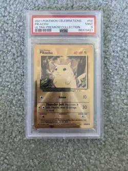 Pikachu - (Celebrations Metal Card) 058/102 Miscellaneous Cards & Products Holo - Image 1