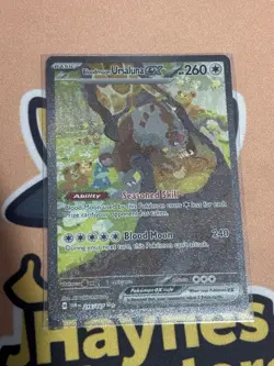 Pokemon Bloodmoon Ursaluna EX Bloodmoon Twilight Masquerade Card 216/167 - Image 1