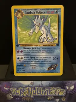 Pokemon Card Sabrina's Golduck 30/132 Gym Challenge 1st Edition Rare Near Mint - Image 1