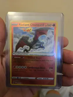 Pokemon TCG Radiant Charizard Crown Zenith Holo Card 020/159 NM Condition - Image 1