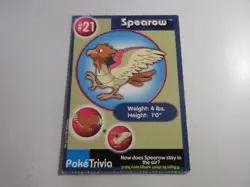 Spearow PokeTrivia Burger King Pokemon Card NM - Image 1