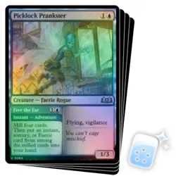 FOIL PICKLOCK PRANKSTER X4 Wilds Of Eldraine WOE Magic MTG MINT CARD - Image 1