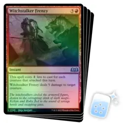 FOIL WITCHSTALKER FRENZY X4 Wilds Of Eldraine WOE Magic MTG MINT CARD - Image 1