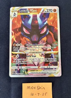 Pokemon TCG SWSH: Sword & Shield Promo Cards #SWSH291 Lucario VSTAR NM - Image 3
