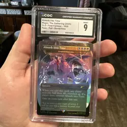 2025 MTG Final Fantasy SLD Secret Lair Drop Foil #1859 Absorb into Time CGC 9 - Image 1