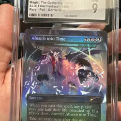 2025 MTG Final Fantasy SLD Secret Lair Drop Foil #1859 Absorb into Time CGC 9 - Image 2