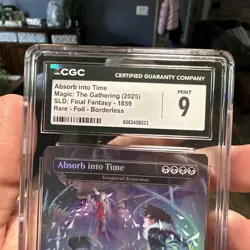 2025 MTG Final Fantasy SLD Secret Lair Drop Foil #1859 Absorb into Time CGC 9 - Image 4