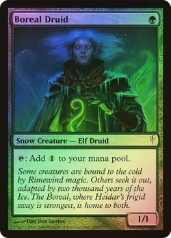 Coldsnap MTG Foil Boreal Druid Magic - Image 1