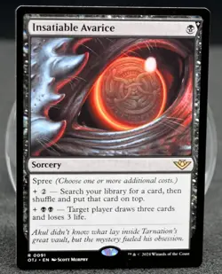 Insatiable Avarice Normal R Outlaws of Thunder Junction 91 NM - Image 1
