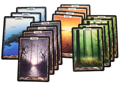 MtG Magic - 15x Full Art Lands LOT (Unhinged, 2004) Never played VG/Exc. cond. - Image 1