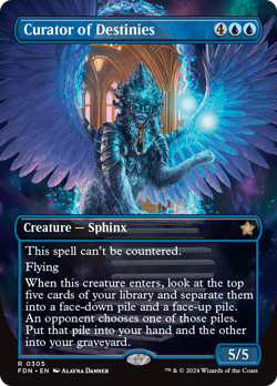 Curator of Destinies (Borderless) [Foundations] Magic MTG - Image 1