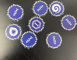 Final Fantasy MTG Promo Items Prerelease - Art Cutout, D20, Tokens, Mana Token - Image 3