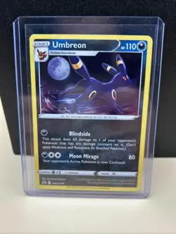Umbreon Holo Rare Black Star Promo #SWSH129 Pokemon Sword & Shield - Image 1