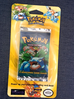 1999 Pokemon WOTC Sealed Base Set Unlimited Booster Blister Pack Venusaur - Image 2