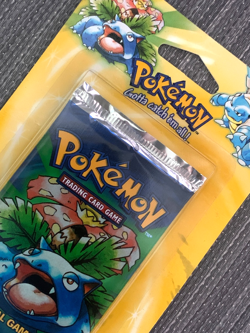 1999 Pokemon WOTC Sealed Base Set Unlimited Booster Blister Pack Venusaur - Image 3