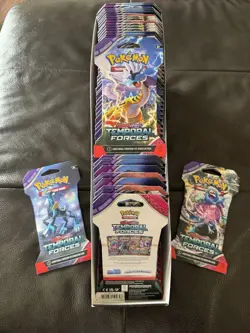 Pokemon TCG Scarlet & Violet Temporal Forces Sleeved Booster Packs Lot Of 36 Box - Image 3