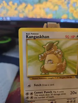 Pokemon TCG Kangaskhan Jungle Unlimited Rare 21/64 Non- Holo Near Mint NM - Image 2