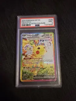 Pokemon TCG Pikachu EX 238/191 Sir Surging sparks PSA 9 - Image 1