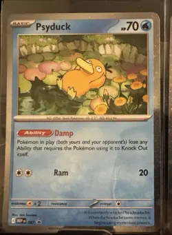 Pokemon TCG Psyduck MEP 007 Mega Evolution Pokemon Blister Promo - Image 1