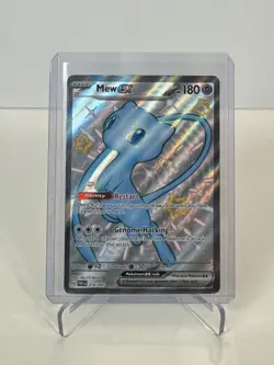 Pokemon TCG Mew EX 216/091 Paldean Fates Full Art Shiny Ultra Rare - Image 1