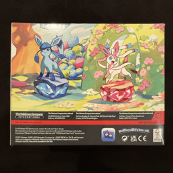 Pokemon TCG Scarlet And Violet Prismatic Evolutions Mini Tin Display Box IN HAND - Image 2