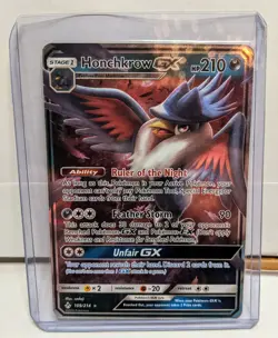 Pokemon TCG - Honchkrow GX Holo Ultra Rare - 109/214 - Unbroken Bonds NM - Image 1