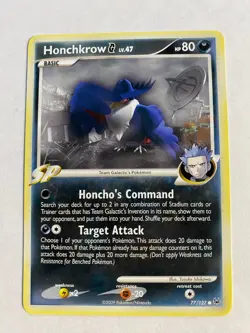 Honchkrow G 77/127 Pokemon Platinum Unlimited NM/MINT 2009 box-S5 - Image 1
