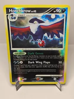 Honchkrow [10/123] {Mysterious Treasures} Reverse Holo Pokemon 2007 - Image 2