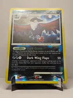 Honchkrow [10/123] {Mysterious Treasures} Reverse Holo Pokemon 2007 - Image 3
