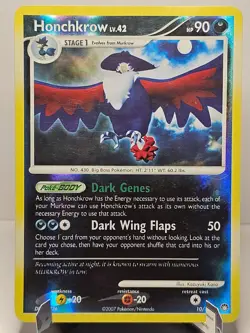Honchkrow [10/123] {Mysterious Treasures} Reverse Holo Pokemon 2007 - Image 4