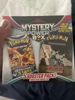 Pokemon Mystery Power Box Chase Pack Seeded 1:10 NEW SEALED (5 Booster Packs) - Image 1