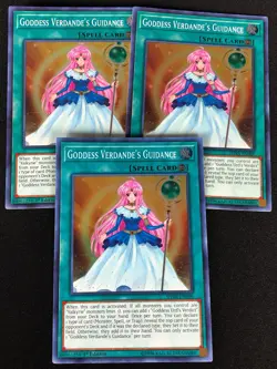 YUGIOH GODDESS VERDANDE'S GUIDANCE SHVA-EN009 1ST SUPER X3 (NM) - Image 1