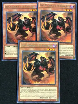 YUGIOH GRAFF, MALEBRANCHE OF THE BURNING ABYSS DUEA-EN083 1ST RARE X3 (NM) - Image 1