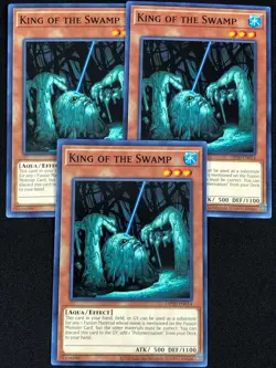 YUGIOH KING OF THE SWAMP OP20-EN014 COMMON X3 (NM) - Image 1