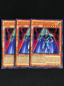 YUGIOH LEGENDARY KNIGHT TIMAEUS DRL3-EN041 1ST ULTRA X3 - Image 1