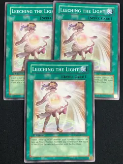 YUGIOH LEECHING LIGHT TSHD-EN061 1ST COMMON X3 (NM) - Image 1