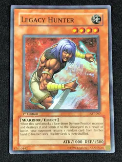 YUGIOH LEGACY HUNTER AST-067 1ST SUPER NM - Image 1
