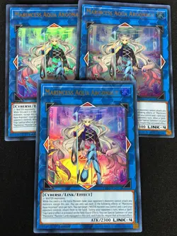 YUGIOH MARINCESS AQUA ARGONAUT LED9-EN034 1ST ULTRA X3 (NM) - Image 1