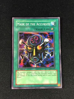 YUGIOH MASK OF THE ACCURSED LON-019 1ST SUPER PLAY/EDGEWARE - Image 1