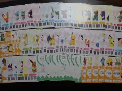 Pokemon Musical Note Card Complete x70 Charizard Blastoise Venusaur Gengar etc#1 - Image 1
