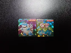 Pokemon GB Pocket Mini Card Prism Holo x2 Blastoise & Venusaur #5741 PLAY - Image 1