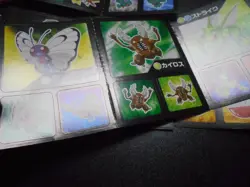 Pokemon Card Coris Promo Non Holo Sticker x4 Pikachu Scyther etc #4004 - Image 3