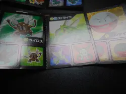 Pokemon Card Coris Promo Non Holo Sticker x4 Pikachu Scyther etc #4004 - Image 4
