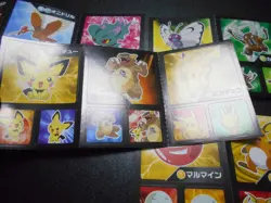 Pokemon Card Coris Promo Non Holo Sticker x4 Pikachu Scyther etc #4004 - Image 5