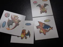 Pokemon Card Daiichi Bread Promo Sticker Charizard x4 SET #4993 - Image 2