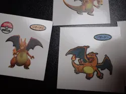Pokemon Card Daiichi Bread Promo Sticker Charizard x4 SET #4993 - Image 5